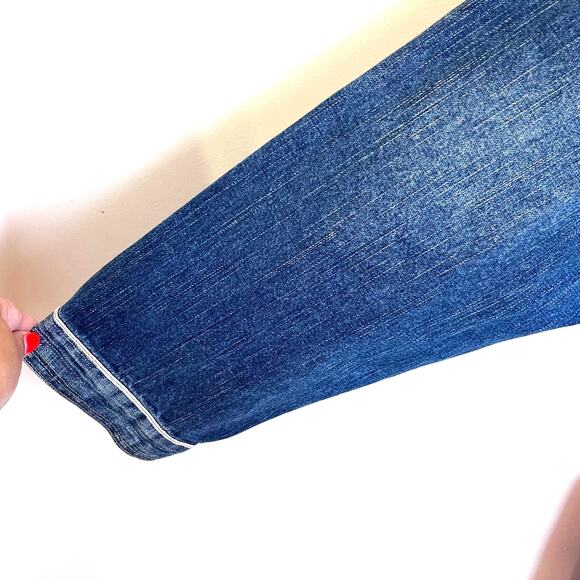 Vintage Y2K Marithe Francois Girbaud Mens Jacket Size 3XL Blue Denim Oversized - Picture 4 of 9